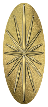 391 D516 603 GD Starburst Gold